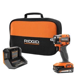 NWTRIDGID 18V SubCompact Brushless Cordless 1/2" Impact Wrench Kit with 2.0 Ah